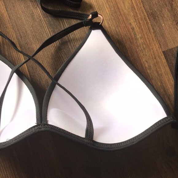 3 for $20 - SHEIN - Black Bikini Top - Picture 2 of 3